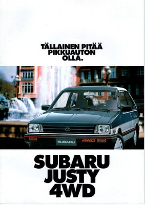 Subaru Justy 4WD -esite, 1988