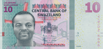 Swaziland 10 Emalangeni 2018 P41 #538