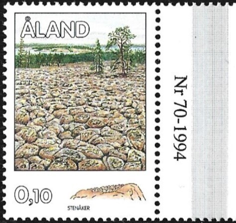ÅL 1994 Yleismerkit 0,10 mk välilöpari numero ** LaPe 079