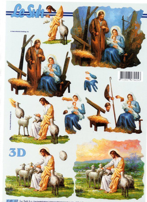 3D "MARIA, JOSEF JA JOULUNLAPSI" /Le Suh