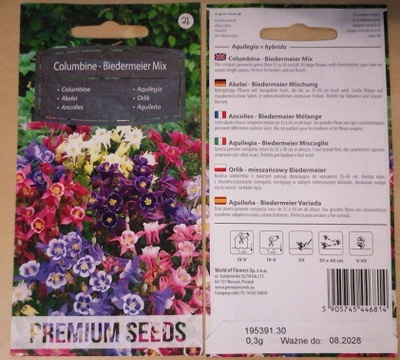 Akileija "Columbine - Biedermeier Mix" - siemenet #
