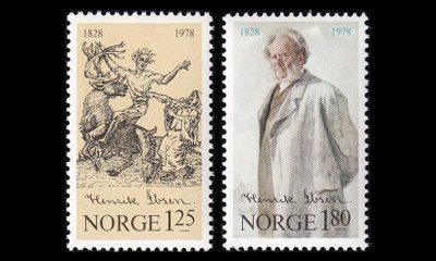 Norja 764-5 ** Henrik Ibsen (1978)