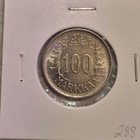 Hopearaha 100 markkaa 1956, Suomi, 5,2 g Ag500 - pikkukuva 1