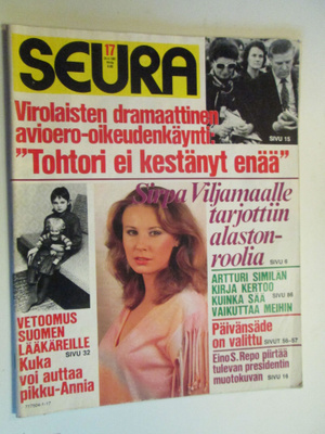 SEURA LEHTI 17/ 1981 SISÄLLYSLUETTELO KUVAT 2 - 4 128 Sivua