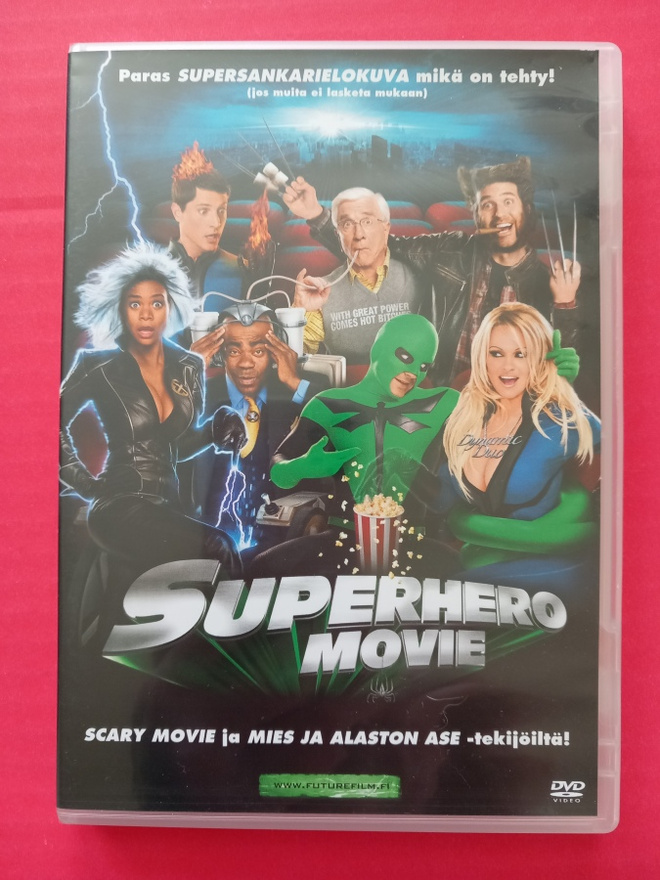 Superhero movie Suomi dvd