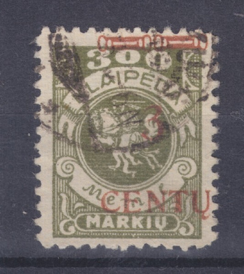 Saksa Reich Memel 1923 Mi 168