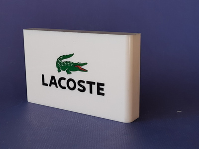 LACOSTE Mainoskyltti 13x8cm