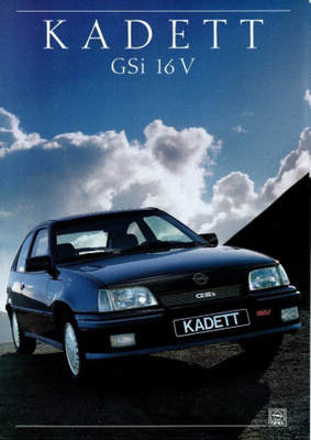 Opel Kadett GSi 16v -esite, 1988