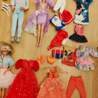 7kpl nukkeja + vaatteita (Barbie yms., 80-luku) - pikkukuva 2
