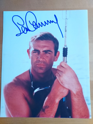 Sean Connery James Bond  nimikirjoitus aito