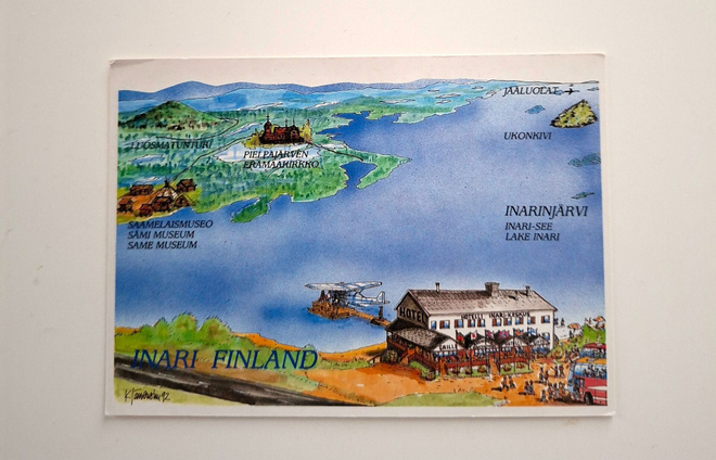 INARIN SEUTU-KULKEMATON POSTIKORTTI