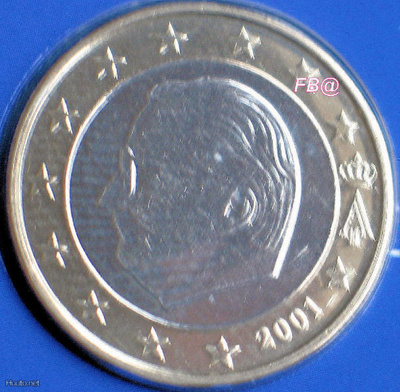 2001 BELGIA  1euro   BU sarjasta