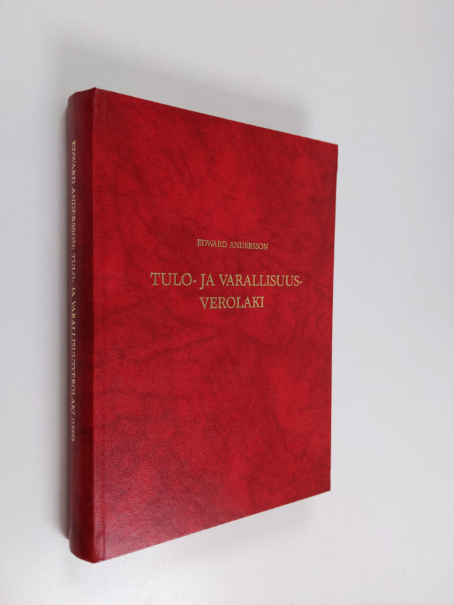 Edward Andersson : Tulo- ja varallisuusverolaki