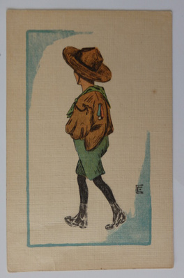 Partiolainen, postikortti vuodelta 1920