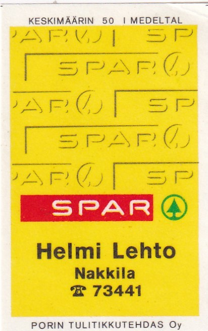 Nakkila, Helmi Lehto , SPAR   4/15