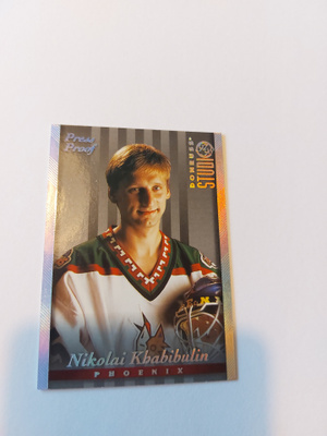 97-98 Studio Press Proofs Silver 63 Nikolai Khabibulin /1000
