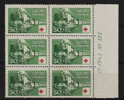 1944 Punaisen Ristin merkkikuusilo leimaamattomana**