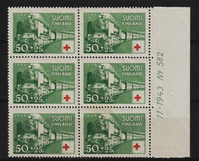 1944 Punaisen Ristin merkkikuusilo leimaamattomana**