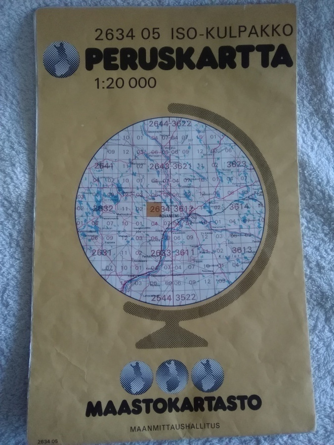 KARTTA ROVANIEMI ISO-KULPAKKO 1:20 000