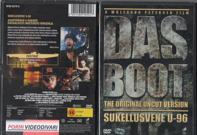 Sukellusvene U-96-Orig.Uncut	(81 685)	UUSI	-FI-	suomik.	DVD