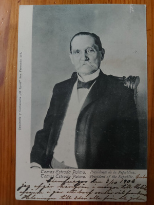 v. 1906 kulk. pk Kuuban 1. presidentti Tomas Estrada Palma