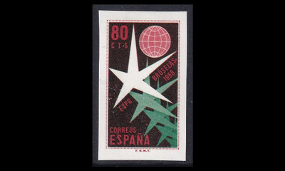 Espanja 1119 ** Postimerkkinäyttely 80 C (1958)
