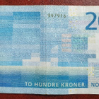 Norja 200 kroner 2016 sininen seteli - pikkukuva 2