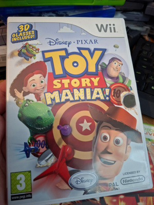 WII Toy Story Mania! + kotelo + ohjeet