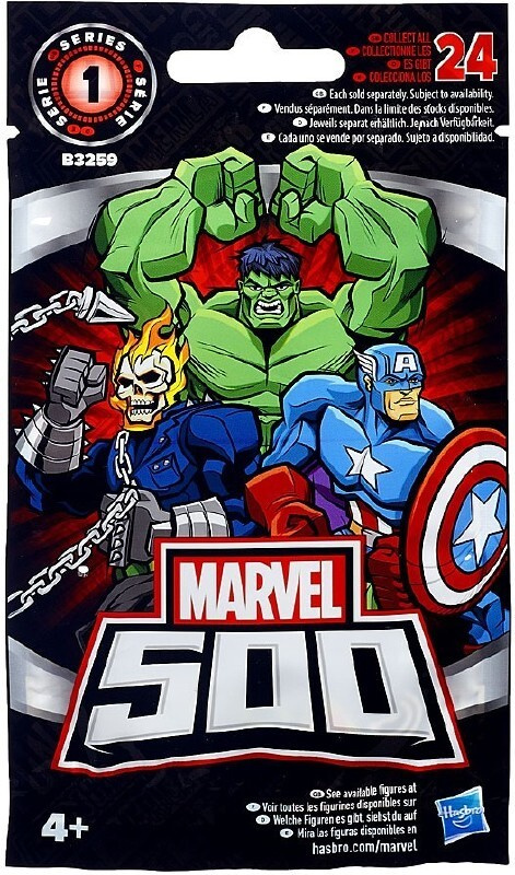 10x Marvel 500 Hahmopussi, avaamaton pussi