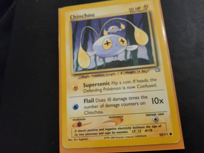 Chinchou #55 Pokemon Neo Genesis card