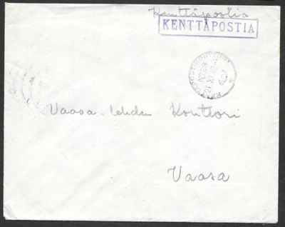 Kenttäposti - Kenttäpostia + kpk 29 21.12.1940
