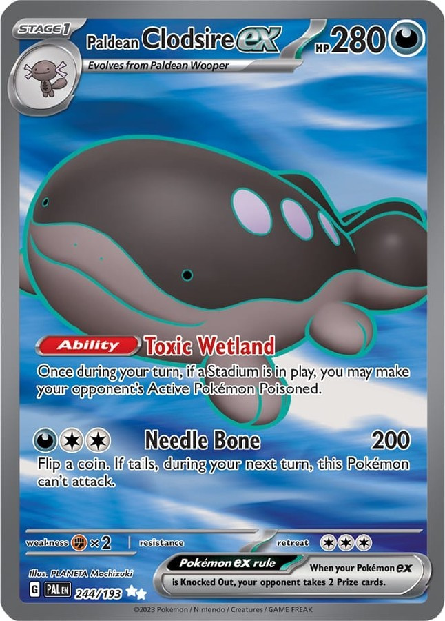 Paldean Clodsire ex 244/193 - Paldea Evolved - NM/M