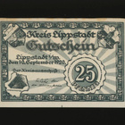 Saksa Notgeld 25 Pfennig, Lippstadt 1920 VF - pikkukuva 1