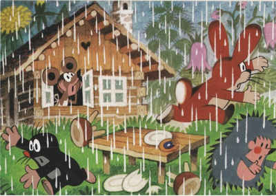 kortti ** Myyrä - erilaisia sarjakuvakortteja