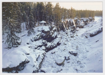 Imatra: Imatrankosken uoma talvella