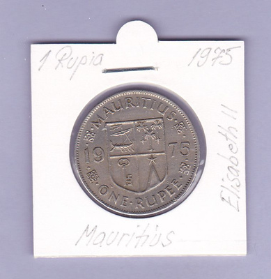 Mauritius 1 Rupee v.1975 KM#35 (Elisabeth II)