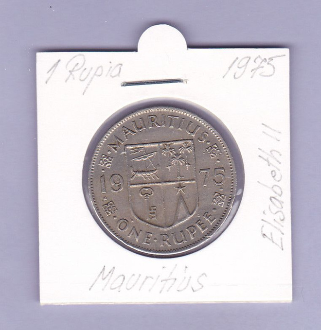 Mauritius 1 Rupee v.1975 KM#35 (Elisabeth II)