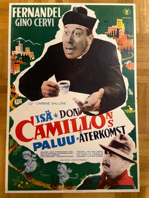 Vanha elokuvajuliste: Isä Camillon paluu