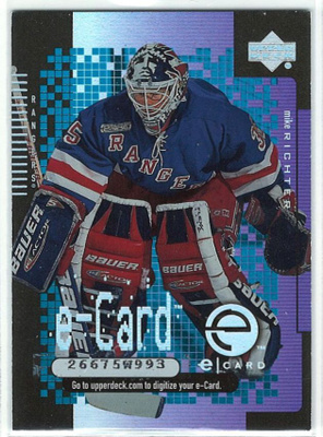 00-01 Upper Deck e-Cards #EC10 Mike Richter
