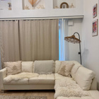 Pohjanmaan white leather sofa - pikkukuva 1