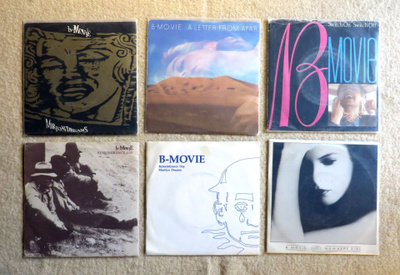 B MOVIE: Kuusi 7" vinyylisinkkua - Synth, New Wave - UK