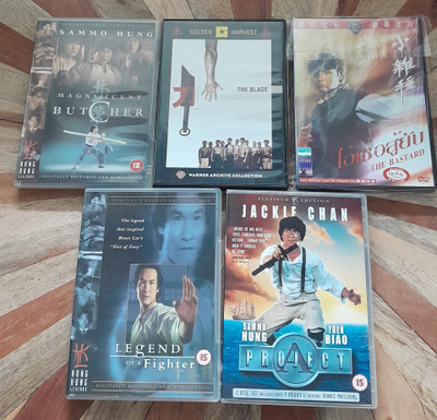 6 Hong Kong - DVD:tä (Sammo Hung, Tsui Hark, Jackie Chan)