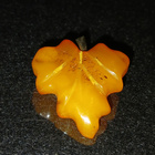 Vintage Antique Genuine BALTIC AMBER Egg Yolk meripihka solk - pikkukuva 5