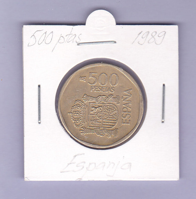 Espanja 500 Pesetas v.1989 KM#831