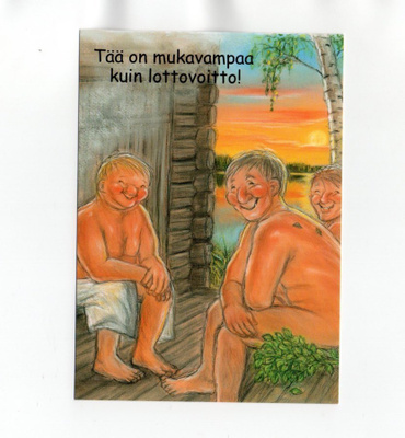 °"TÄÄ ON MUKAVAMPAA KUIN...".° -KORTTI /Hörölä