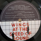 WINGS : AT THE SPEED OF SOUND  LP - pikkukuva 5
