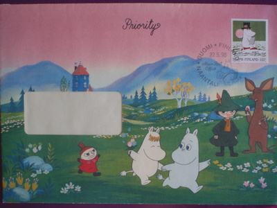 Muumikirje vuodelta 1998 erikoisleima