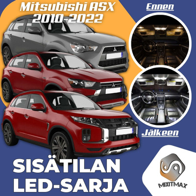 Mitsubishi ASX (MK1) Sisätilan LED-sarja 9-osain