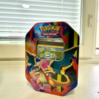 Pokémon Charizard TIN BOKSI Sis. Blastoisen + kasan kortteja - pikkukuva 1