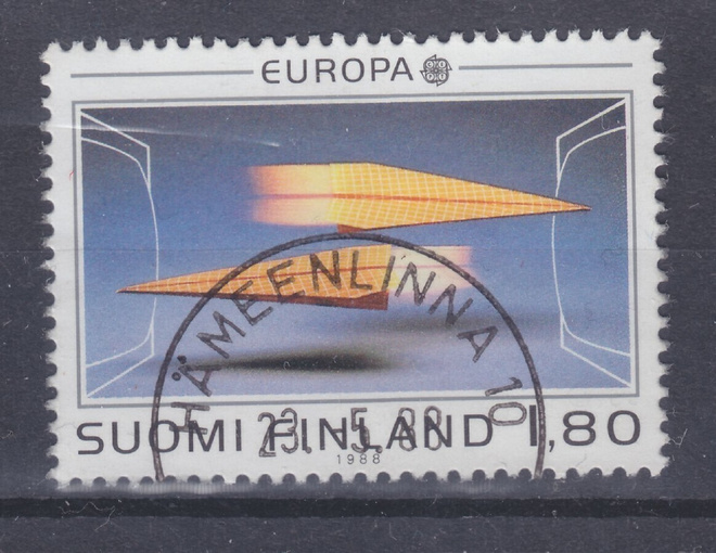 1988  Europa cept 1,8  mk. loistoleimalla.